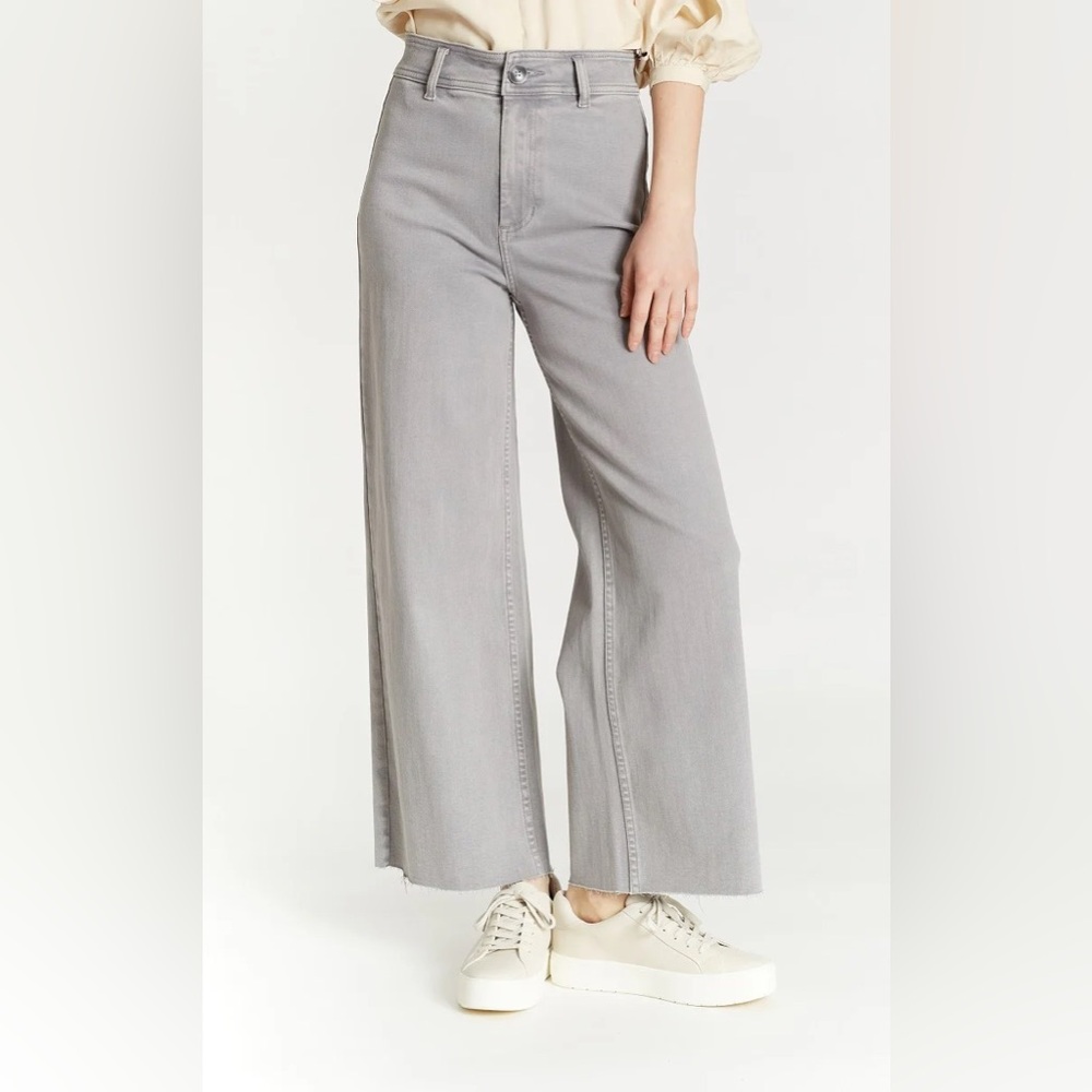 The Greer Ankle Length Wide Leg Denim by OAT NY